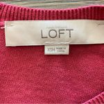 Loft Maternity Fuschia Mixed Media Tunic Top XS Photo 8