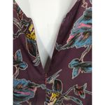 Dress Forum Purple Floral Cold Should Top Women L NWT Bohemian Coastal Cowgirl Photo 4