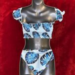 Haute Swimwear BLUE HAWAIIAN BIKINI size SMALL Photo 2