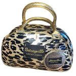 Betsey Johnson Betsyville Metallic Animal Print Satchel with Mirror Photo 0