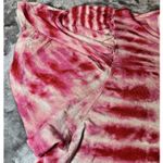 LuLaRoe Olive Shirt Womens Size Large Pink White Tie Dye Look Tulip Sleeves Photo 2