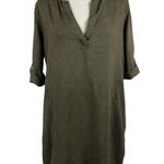 Anthropologie Cloth & Stone Pullover Split Neck Tunic Dress M Photo 0