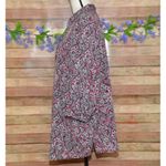 Catherines  Red Black Print 3/4 Sleeve Blouse Top Size 2X 22/24W Half Zip Tunic Photo 4