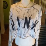 PINK - Victoria's Secret Pink Marbled Cropped Sweatshirt Photo 4