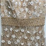 Mac Duggal Floral Appliqué Beaded Midi Dress Photo 4