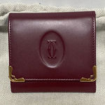 Cartier  Bordeaux Leather Coin Case Photo 0