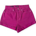 Wild Fable Magenta/Hot Pink Highest Rise Mom Denim Shorts NWT Photo 0