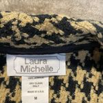 Laura Michelle Cardigan Womens M Houndstooth Open Front Draped Sweater FW17363 Tan Size M Photo 1
