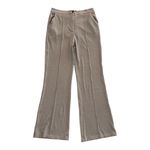 Anthropologie 4SI3NNA Tristan Knit Pants Flared High Rise Gingham Size L NEW Photo 2