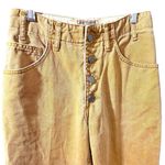 Guess Vintage High-Waisted Mustard Button Fly Jeans Size 26 Photo 1