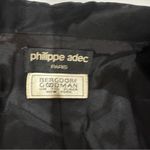 Vintage Philippe adec Paris Black Long Sleeve Button Blazer Size 38 Size undefined Photo 4