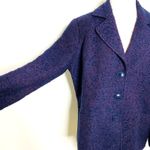 Coldwater Creek  Purple Tweed Career Blazer Jacket Womens Acrylic Wool Blend P14 Photo 4