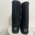 Bearpaw Eva Tall Black Suede Boots – Size 7 (B36) Photo 2