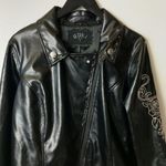 H.I.P. Y2K Vintage LL Cool J Jacket Rap Hop Rhinestones Classic Long Sleeve Faux 1X Photo 10