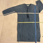 Madewell | Denim Artiste 3/4 Sleeve Tasseled Tunic Top/Dress Size XS Photo 5
