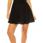 B Darlin B DARLIN Dress Size 9/10 Black Stretch Cut Out Zippered Adjustable Straps Photo 0