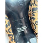 Charles David Charles‎ David Sandals Womens Size 7.5 Animal Print Brown Bow Luxe Slide Heels Photo 8