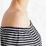 Madewell NWOT Melody Nautical Stripe Off The Shoulder Dress Size Medium Photo 1