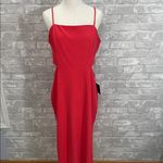 Lulu's Only the Good Times Red Sleeveless Cutout Midi Dress Size XL Photo 1