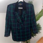 Brooks Brothers  Women’s Vintage Worsted Wool Tartan Plaid‎ Blazer Photo 0