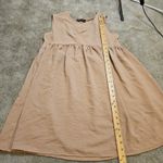 SheIn Size Small S Taupe Light Brown Short Dress Polyester Sleeveless Photo 6