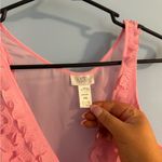 vintage Sabrina Carpenter inspired baby doll blouse pink with ruffle detail Size M Photo 3
