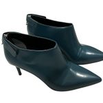 Vince Rare Teal Leather Back Zip Bootie, Sz 6 Photo 5