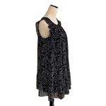 Joie  Tahoma Silk Mini Dress | Tossed Wildflowers Black Micro Floral Boho Chic Photo 4