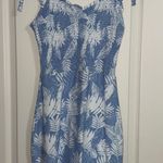 Planet Gold Blue Floral Sundress Photo 0