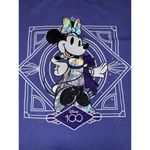 Disney ‎ Minnie Mouse 100th Anniversary Platinum Purple T-Shirt Small Iridescent Photo 1