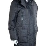 Susan Graver Water Resistant Quilted Puffer Jacket Black XX-Small NWOT Hooded Photo 2