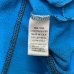 NILS Zip Up Sweatshirt Womens Large Blue Black Striped Full Zip Casual Retro Y2K Photo 6