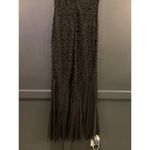 Nicole Bakti vintage  Silk Embellished Plunge Neck Long Evening formal maxi Dress Photo 3