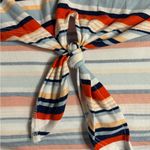 Ultra Flirt  Multicolor Striped V-Neck Blouse Photo 2