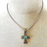 Cookie Lee  Gem Cross Necklace Photo 1