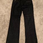 St. John  Jeans Women's Sz 8 Dark Wash Black Straight Leg Bling Pocket Inseam 33‎ Photo 0