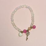 Elegant Beaded Bracelets Set with Charms (Set Y) Purple Photo 1