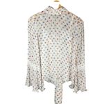 See By Chloe  Bow Floral-Print Georgette Blouse Size FR 36 Small US 4 Photo 1