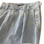 Liz Wear Vintage 80s Button Front Denim Jean Maxi Skirt Women Sz 8 Made in USA Blue Photo 1