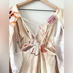 ASOS Edition Strapping Detail Maxi Dress in Stone Art Floral - Size 6 Photo 5