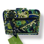 Vera Bradley Rhythm & Blues Snappy Wallet 💙💚 NWT Quilted Cotton Photo 1