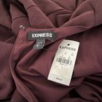 EXPRESS  Cabernet Dress Surplice Fit and Flare Long Sleeve Size Large NEW Photo 7