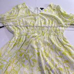 Torrid  White Neon Green Washable Gauze Long Sleeve Skater Dress Size 3X‎ Photo 7