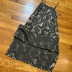 Treasure & Bond Women 8 Brown Tan Floral Print Spaghetti Strap Shift Dress Photo 6