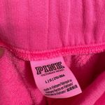 PINK - Victoria's Secret  Cinched Crop Hoodie & Sweatpants Atomic Pink Set L/XL Photo 6