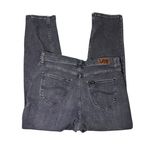 Lee  High Rise Tapered Jeans Faded Black Stretch Denim 16M Photo 1