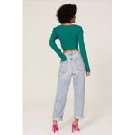 Gauge81 Lifa Knit Ribbed Crop Top in Green Size M Photo 2