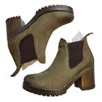 Bueno Women's Flight Green Leather Chelsea Ankle Boot US 9.5 / EU 40 New Photo 4