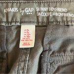 Gap Khakis Boyfriend Skinny Cargo Pants Olive Green Size 6 Photo 4