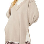 Free People Free‎ People Asher Thermal Knit V-neck Top M Photo 0